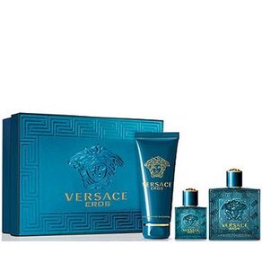Gianni Versace Eros 50ml Apă De Toaletă + 50ml After Shave Balsam + 50ml Gel de duș