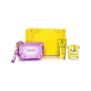 Gianni Versace Yellow Diamond 50ml Apă De Toaletă + 100ml Loțiune de corp + Violet Hand Bag