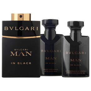 Bvlgari Man In Black 60ml Apă De Parfum + 40ml After Shave Balsam + 40ml Gel de duș I