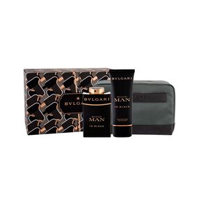 Bvlgari Man In Black 100ml Apă De Parfum + 100ml After Shave Balsam + Pouch