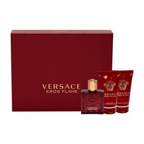 Gianni Versace Eros Flame 50ml Apă De Parfum + 50ml Gel de duș +50ml After Shave Balsam I