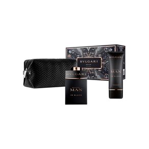 Bvlgari Man In Black 100ml Apă De Parfum + 100ml After Shave Balsam + Pouch Iii